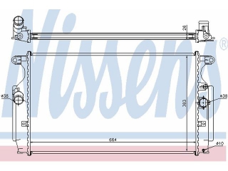 64693 NISSENS - Радиатор - Autoyamato