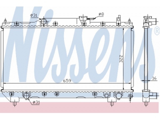 64781A NISSENS - Радиатор - Autoyamato