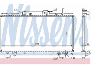64837A NISSENS - Радиатор - Autoyamato