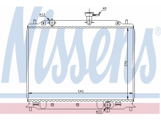66666 NISSENS - Радиатор - Autoyamato