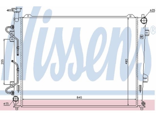 66685 NISSENS - Радиатор - Autoyamato