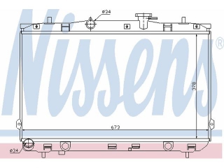 67024 NISSENS - Радиатор - Autoyamato