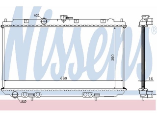 67346A NISSENS - Радиатор - Autoyamato