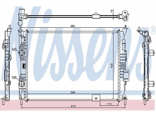 67364 NISSENS - Радиатор - Autoyamato