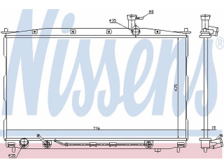 67505 NISSENS - Радиатор - Autoyamato