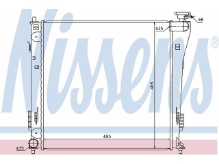67551 NISSENS - Радиатор - Autoyamato