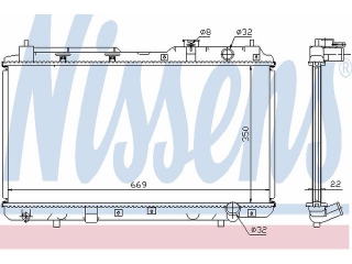 68101A NISSENS - Радиатор - Autoyamato