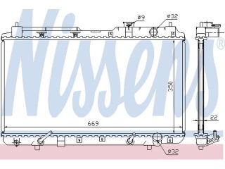 681021 NISSENS - Радиатор - Autoyamato