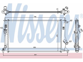 68503 NISSENS - Радиатор - Autoyamato