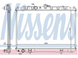 68705A NISSENS - Радиатор - Autoyamato