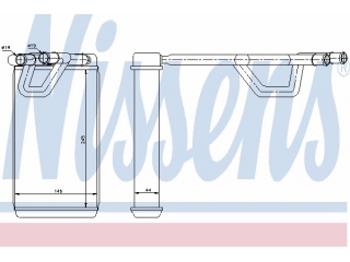 72209 NISSENS - Радиатор печки - Autoyamato