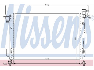 67515 NISSENS - Радиатор - Autoyamato