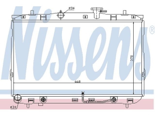 67489 NISSENS - Радиатор - Autoyamato