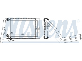 707071 NISSENS - Радиатор печки - Autoyamato