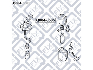 Фильтр топливный Q0840585 (Q-FIX)