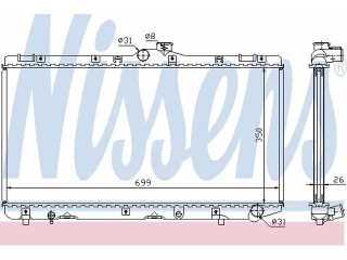 64746A NISSENS - Радиатор - Autoyamato