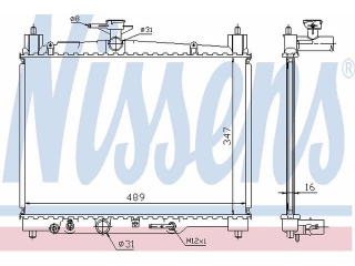 64801 NISSENS - Радиатор - Autoyamato