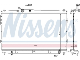 67095 NISSENS - Радиатор - Autoyamato