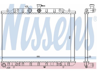 67366 NISSENS - Радиатор - Autoyamato
