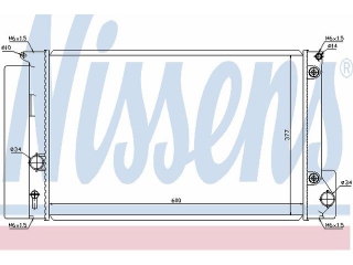 64694 NISSENS - Радиатор - Autoyamato