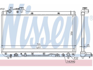 64761 NISSENS - Радиатор - Autoyamato