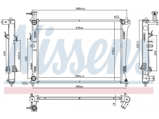 666214 NISSENS - Радиатор - Autoyamato