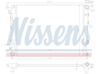 675018 NISSENS - Радиатор - Autoyamato