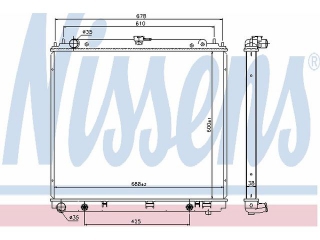 68717 NISSENS - Радиатор - Autoyamato