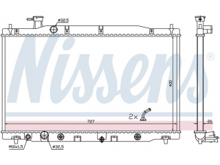 681372 NISSENS - Радиатор - Autoyamato