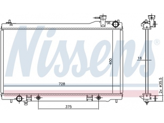 681212 NISSENS - Радиатор - Autoyamato