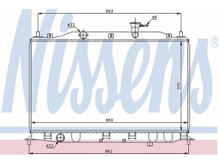 67509 NISSENS - Радиатор - Autoyamato
