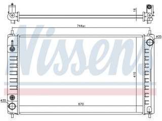 68762 NISSENS - Радиатор - Autoyamato
