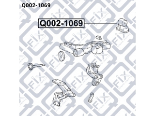 Подушка двигателя Q0021069 (Q-FIX)