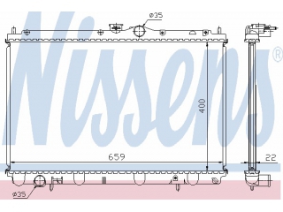 62857A NISSENS - Радиатор - Autoyamato