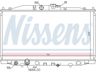 68604 NISSENS - Радиатор - Autoyamato