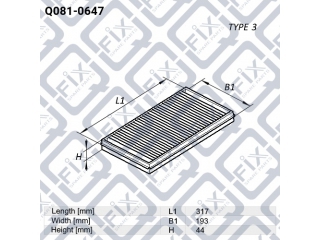 Фильтр воздушный Q0810647 (Q-FIX)