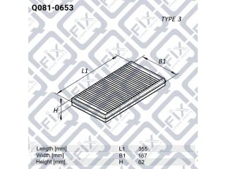 Фильтр воздушный Q0810653 (Q-FIX)