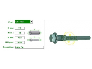 G077201 FRENKIT - Направляющие суппорта - Autoyamato