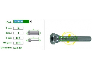 G106002 FRENKIT - Направляющие суппорта - Autoyamato