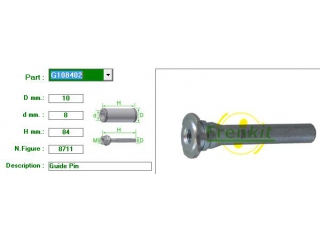 G108402 FRENKIT - Направляющие суппорта - Autoyamato