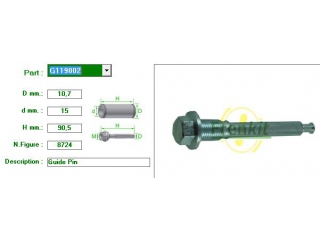G119002 FRENKIT - Направляющие суппорта - Autoyamato