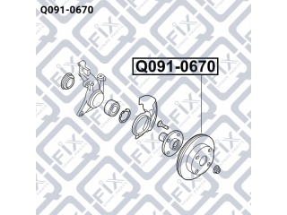 Тормозной диск Q0910670 (Q-FIX)
