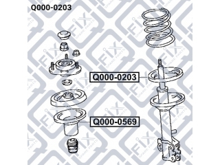 Проставка под пружину Q0000203 (Q-FIX)