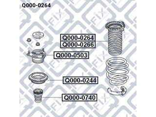 Пыльник амортизатора Q0000264 (Q-FIX)