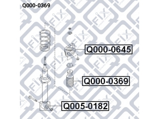 Пыльник амортизатора Q0000369 (Q-FIX)