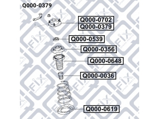 Опора стойки Q0000379 (Q-FIX)