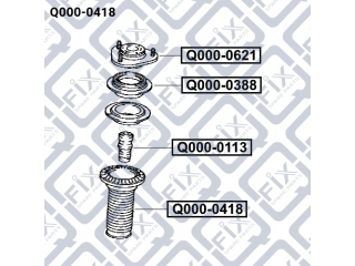 Пыльник амортизатора Q0000418 (Q-FIX)