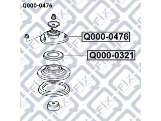 Опора стойки Q0000476 (Q-FIX)
