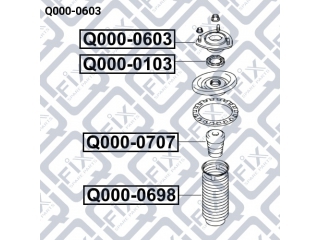 Опора стойки Q0000603 (Q-FIX)