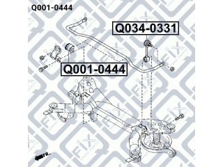 Резинка стабилизатора Q0010444 (Q-FIX)